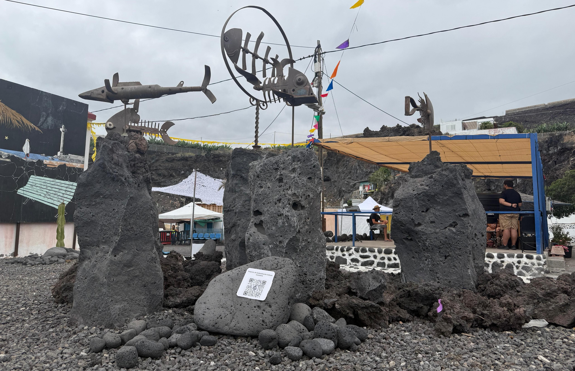 Los Llanos de Aridane se suma al proyecto ‘Caminarte’ con una escultura de Gustavo Díaz en La Bombilla.
