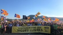 Las marchas por los presos llegan a las cárceles de Lledoners (Barcelona) y Puig de les Basses (Girona)