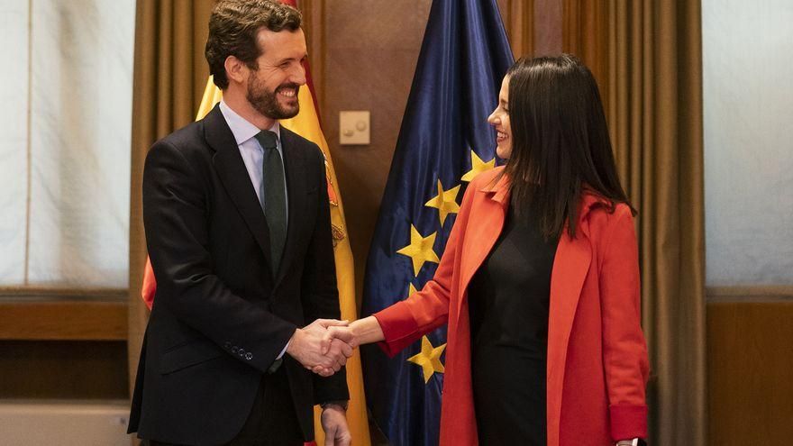 Pablo Casado e Inés Arrimadas, en una imagen de archivo.