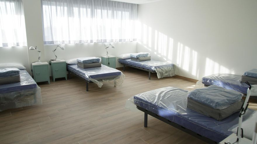 Una de las habitaciones del centro municipal para mujeres