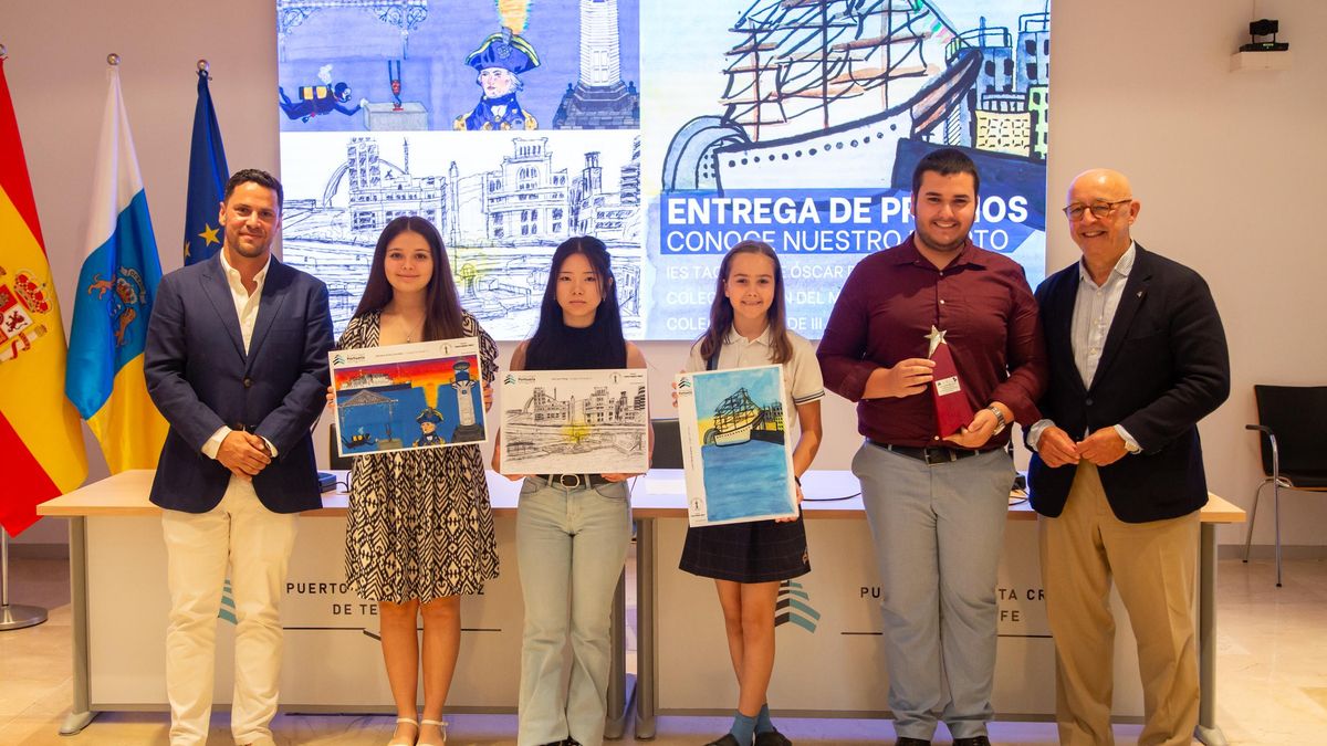 Algunos de los premiados en el programa 'Conoce nuestro puerto'.
