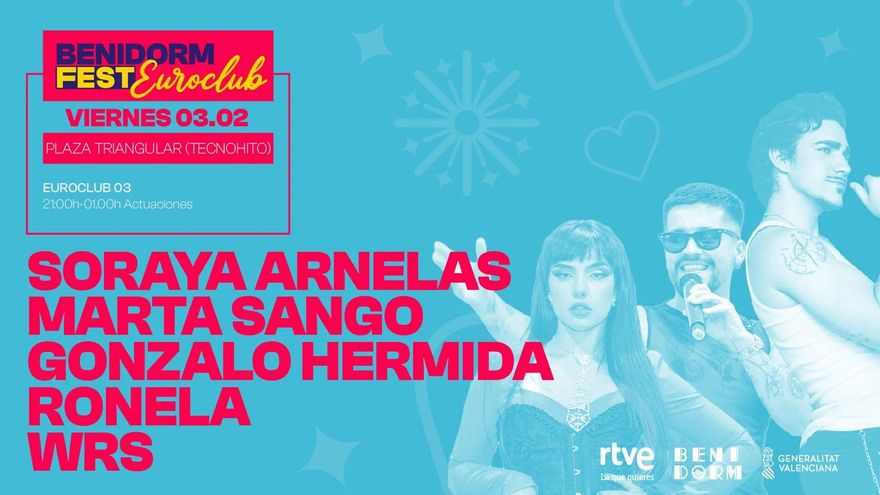 El Euroclub Internacional del Benidorm Fest 2023 este viernes 3 de febrero