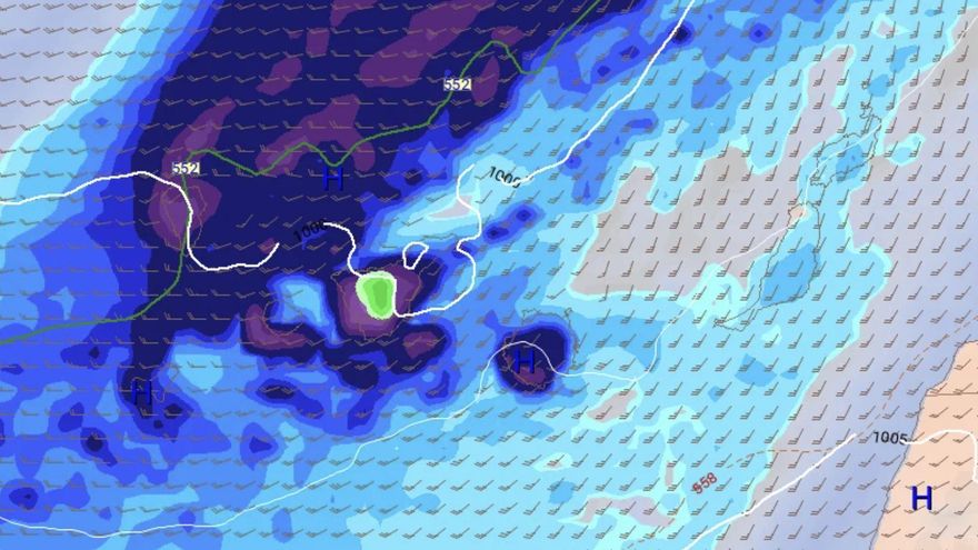 Aviso especial de Aemet para Canarias: la borrasca Therese trae vientos muy fuertes, lluvias, nieve y temporal de mar