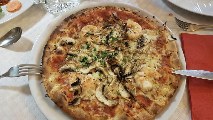 Pizza en Da Pinocchio