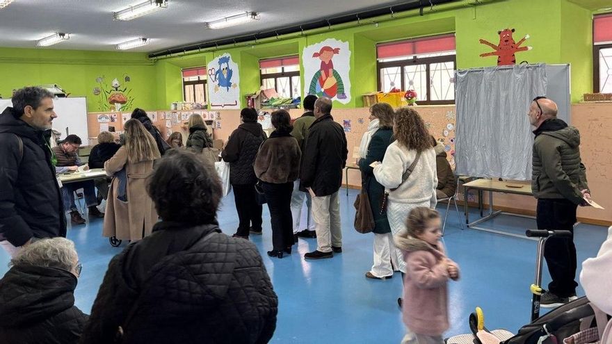 Un colegio electoral en Mérida