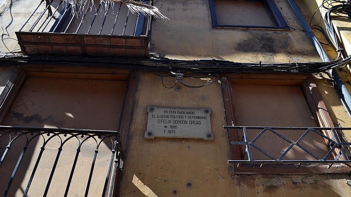 Casa de Félix Gordón Ordás en León, ya desaparecida.