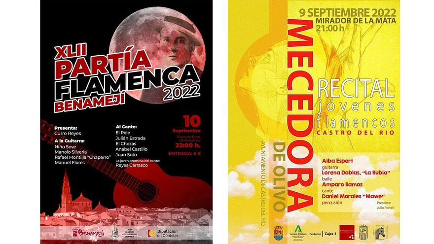 XLII Partía Flamenca de Benamejí y el recital de jóvenes flamencos Mecedora de Olivo en Castro del Río