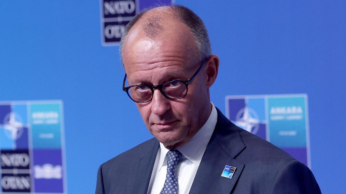 El canciller alemán, Friedrich Merz, durante la cumbre de la OTAN en Ankara
