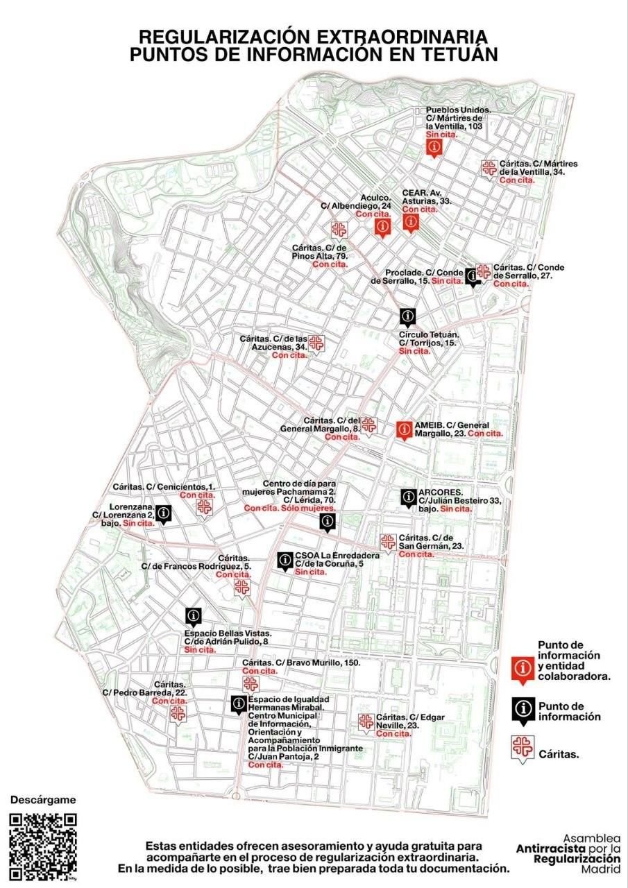 Puntos de información en Tetuán