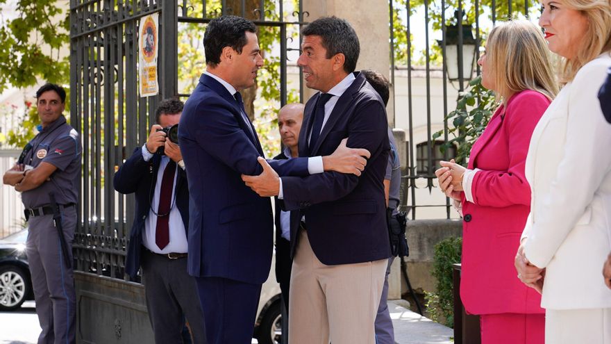 Moreno y Mazón se alían contra el pacto catalán: "Es el principio del derrumbe de la España de las autonomías"