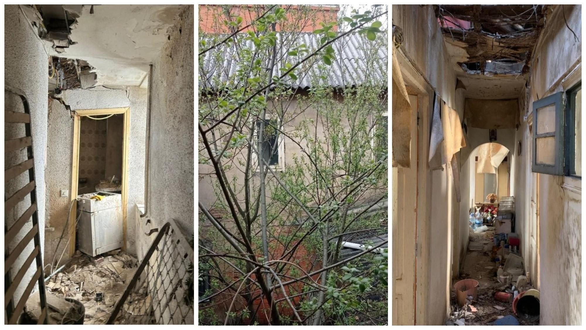 Desastroso estado de abandono acumulado y riesgo de derrumbe en el interior de La Casona, incluido el patio.