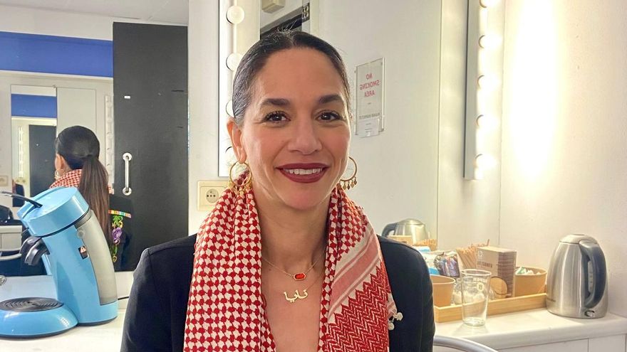 La abogada, profesora universitaria, autora y activista Noura Erakat, en Bruselas 