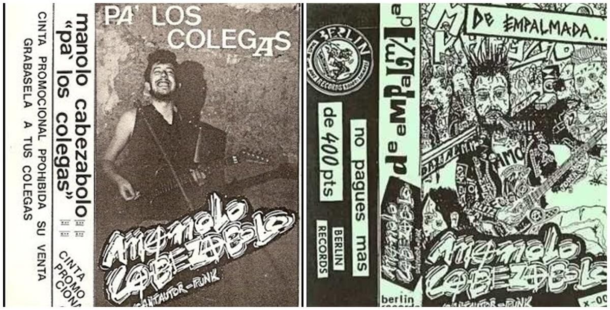 Carátula de las dos primeras maquetas de Manolo Kabezabolo