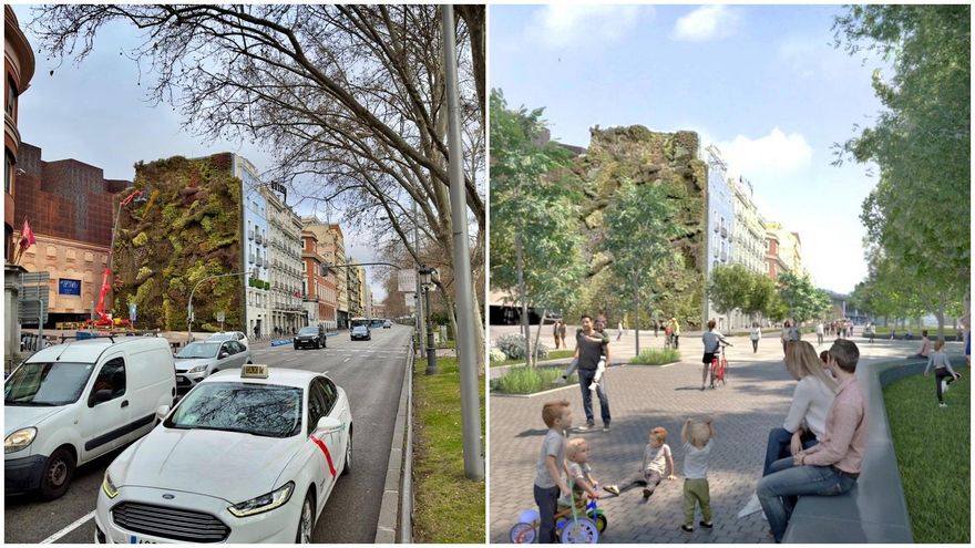 El PSOE muestra su modelo urbanístico para Madrid: revolución peatonal en el eje del Prado y 15 "policentros" en distritos