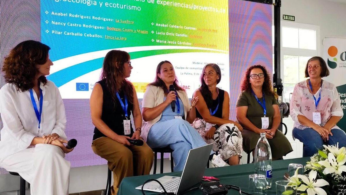 Mujeres de distintos territorios comparten en La Palma experiencias de agroecología y turismo sostenible