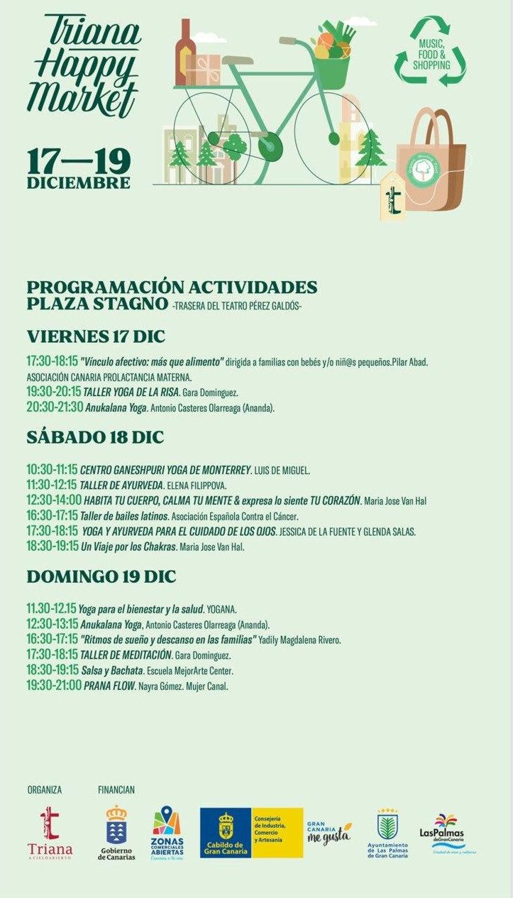 Programa de actividades del Triana Happy Market