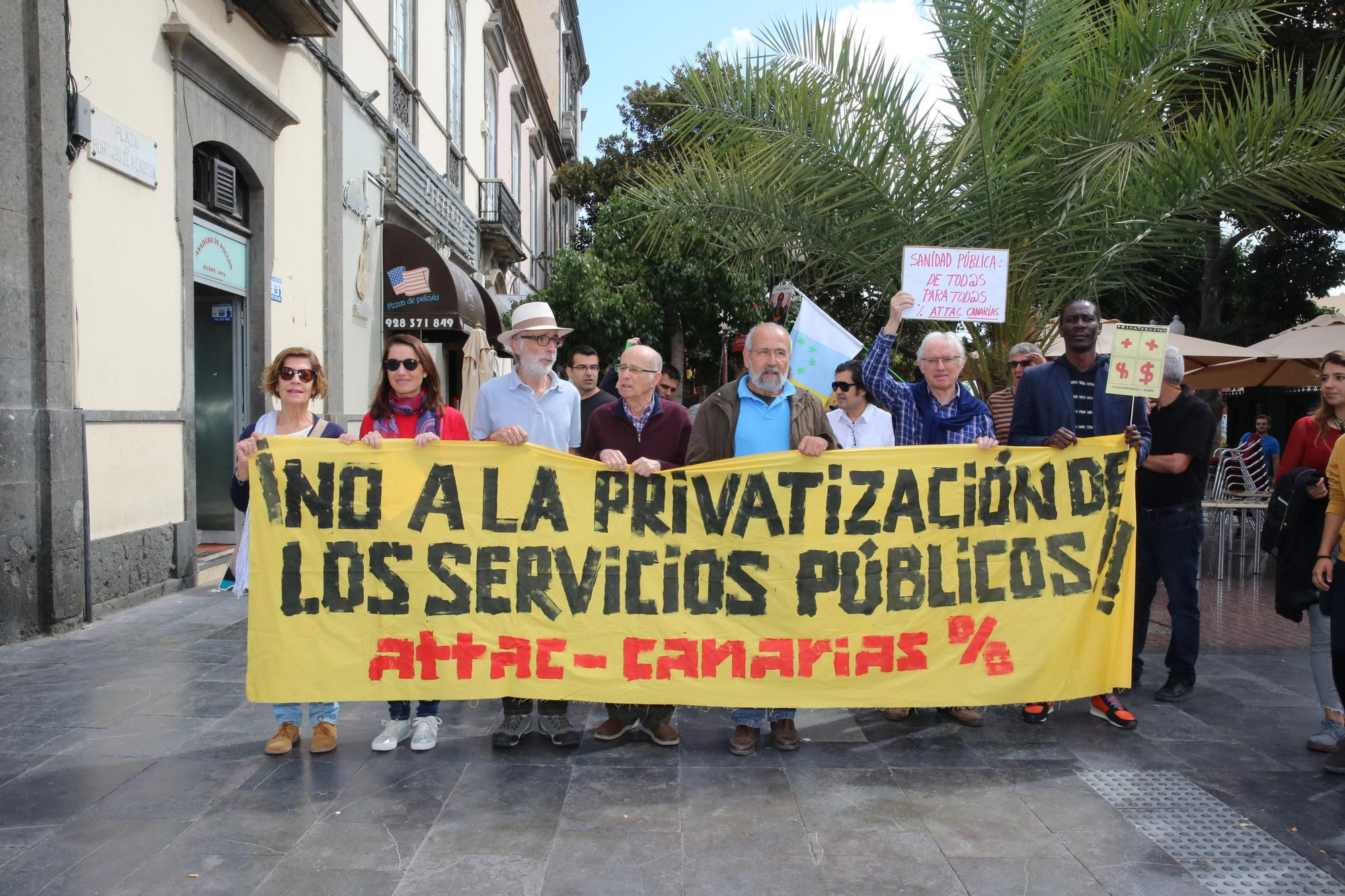 Manifestación por la sanidad en Las Palmas de Gran Canaria