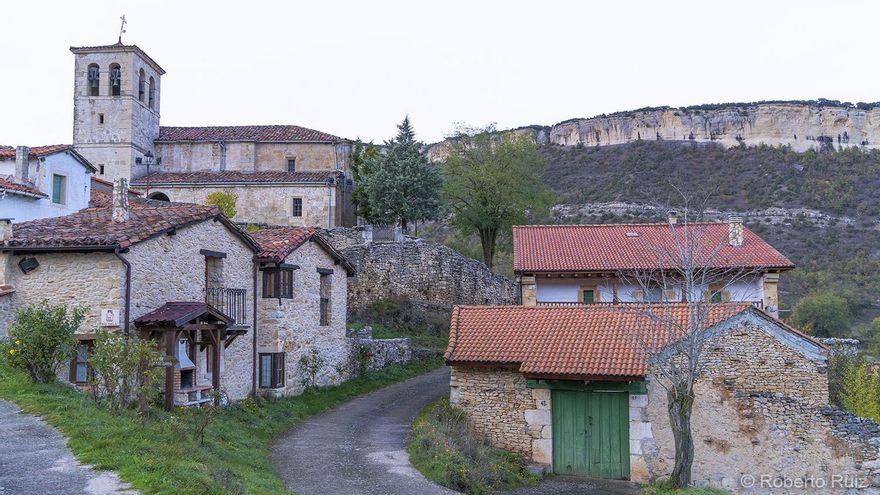 Las calles de Puentedey, en Burgos.