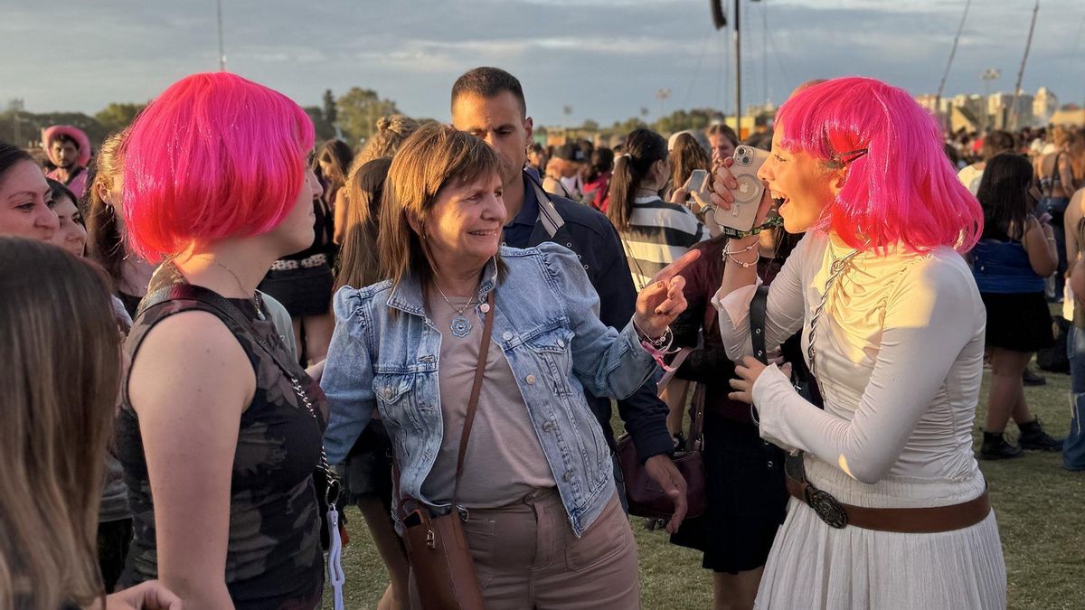 Patricia Bullrich en el Lollapallooza