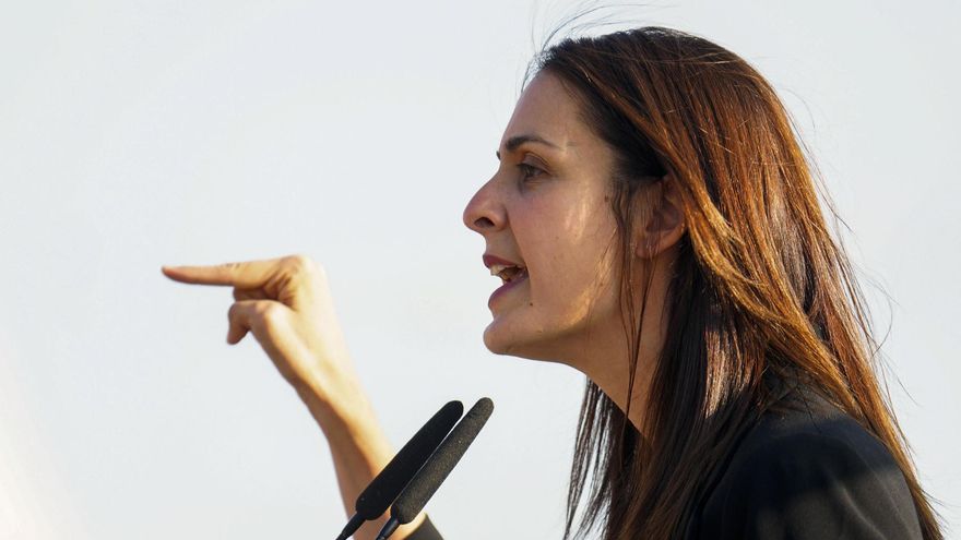 La candidata de Más Madrid a la Alcaldía de Madrid, Rita Maestre, participa en el acto de inicio de campaña este jueves, en Madrid.