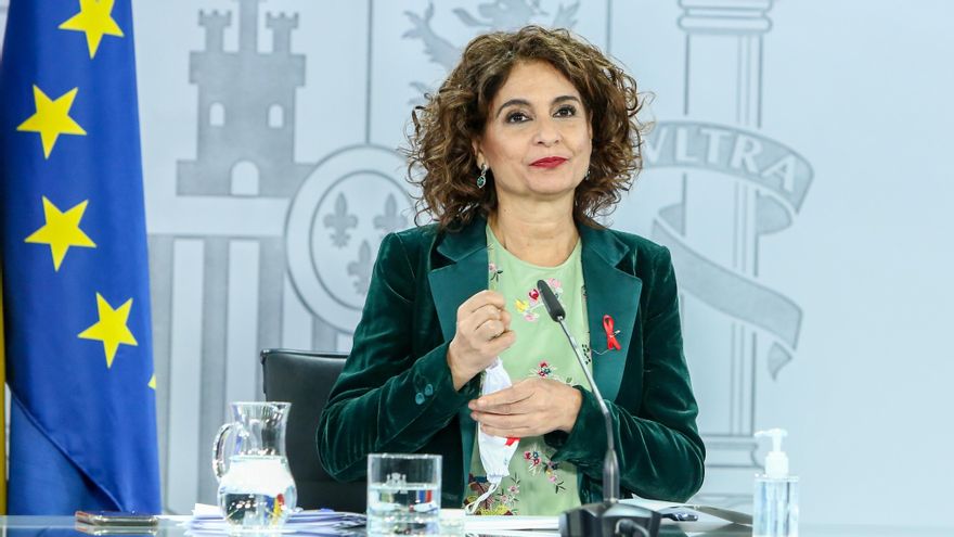 María Jesús Montero durante la rueda de prensa posterior al Consejo de Ministros.