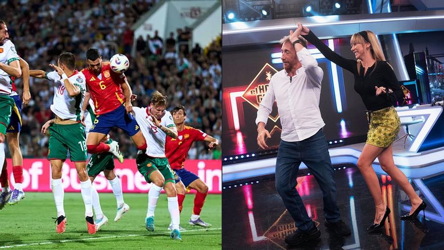 España (24.5%) golea en el access de La 1 y 'El Hormiguero' (13.8%) aguanta el tipo en una noche doblemente exigente