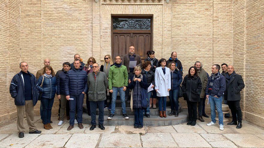 Trabajadores de la UCLM en el campus de Toledo