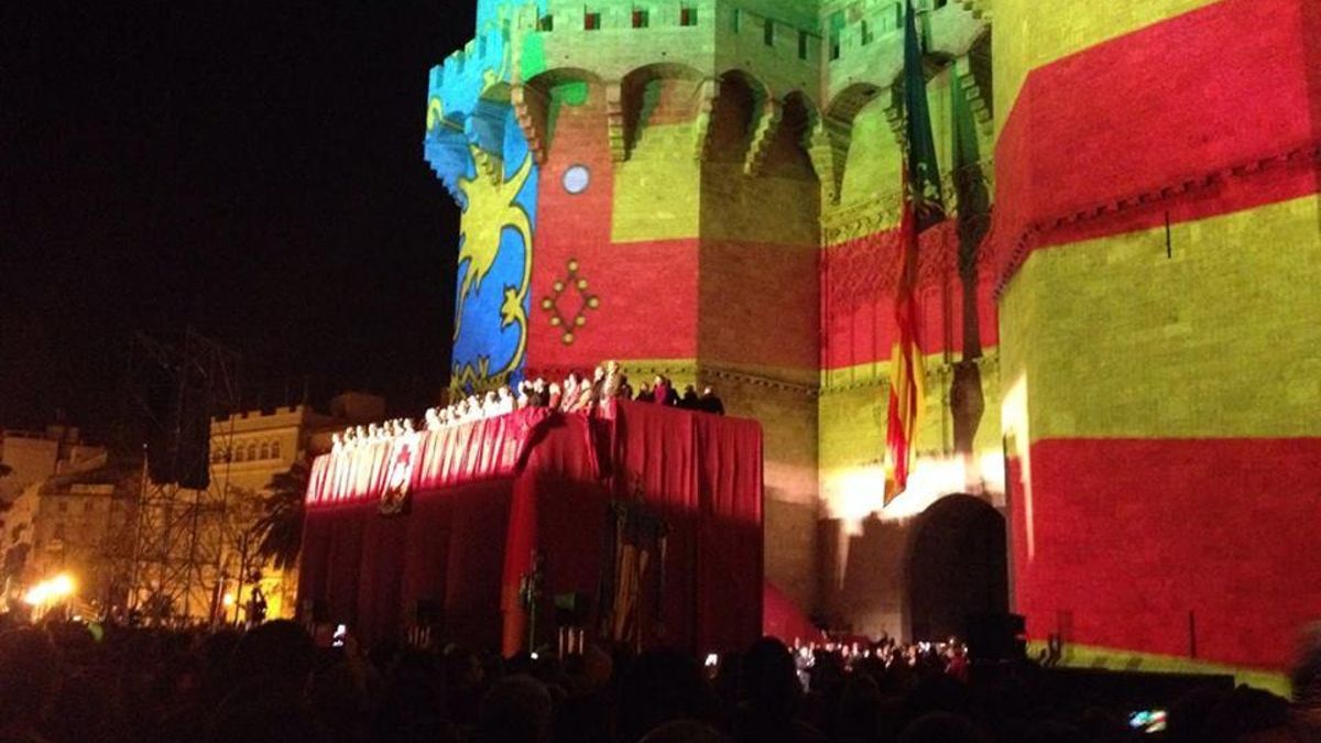 Las Torres de Serranos en una Crida, en una imagen de archivo.