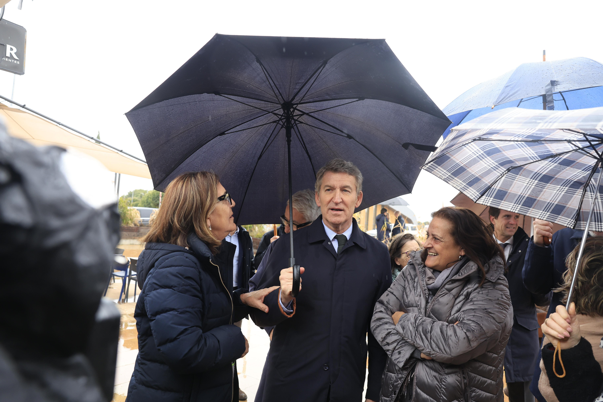 Feijóo de campaña en Figueruelas, Zaragoza, para las elecciones de Aragón.