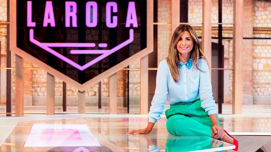 Nuria Roca en el plató de 'La Roca'