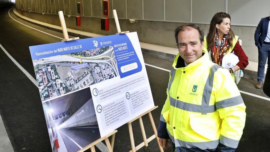 Borja Carabante, en una inauguración de las obras en el Nudo Norte