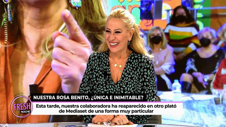 Rosa Benito se ríe de las pullitas de 'Sálvame': "Siempre se imita a los grandes"