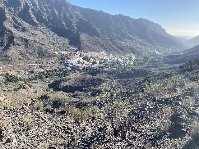 Vista del casco urbano de Mogán (Gran Canaria).