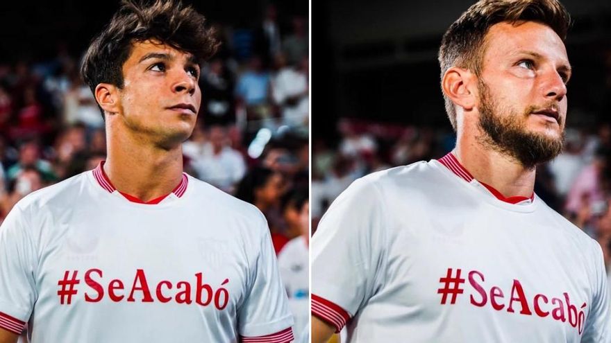 #SeAcabó: los jugadores del Sevilla lucen una camiseta en apoyo a Jenni Hermoso
