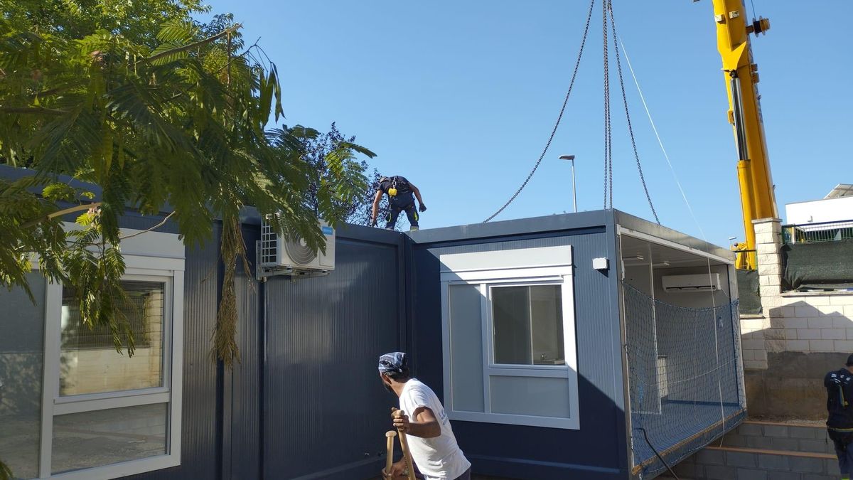 Las obras continúan en el colegio de Arnedo