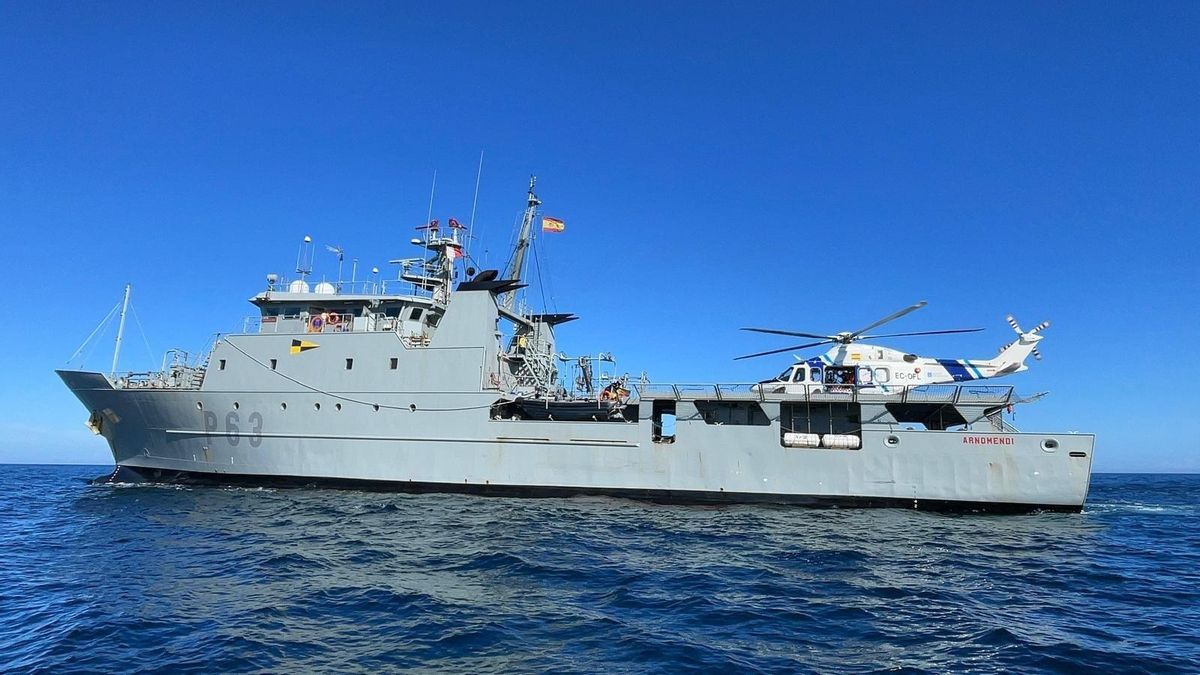 El patrullero de la Armada 'Arnomendi'.