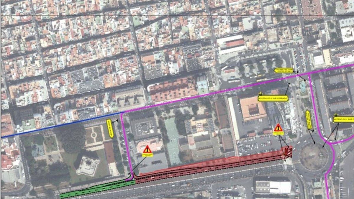 El Gobierno cierra al tráfico este fin de semana la zona de Belén María, en Las Palmas de Gran Canaria