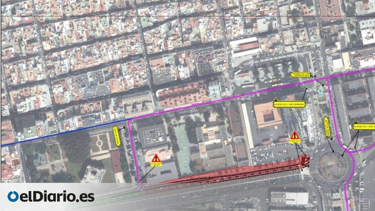 El Gobierno cierra al tráfico este fin de semana la zona de Belén María, en Las Palmas de Gran Canaria