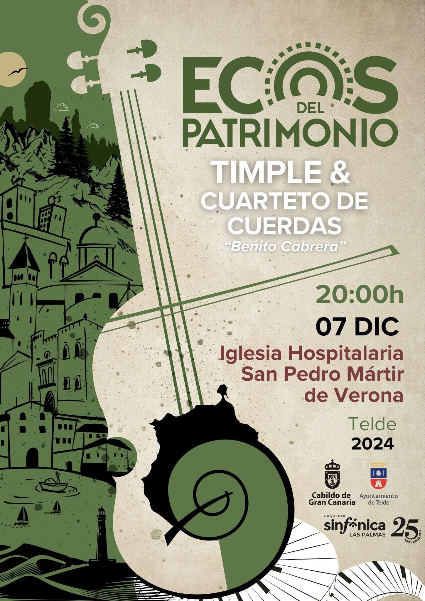 Cartel de 'Ecos del Patrimonio', con Benito Cabrera.