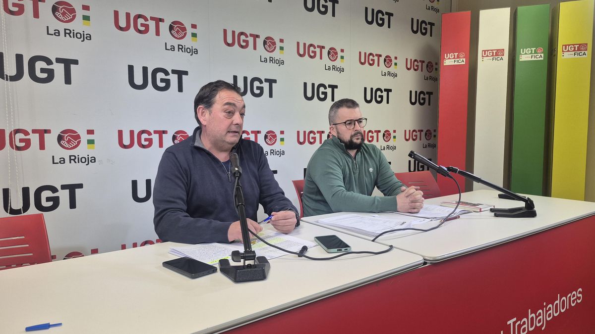 Carlos Alfaro y José María García Prior, de UGT La Rioja