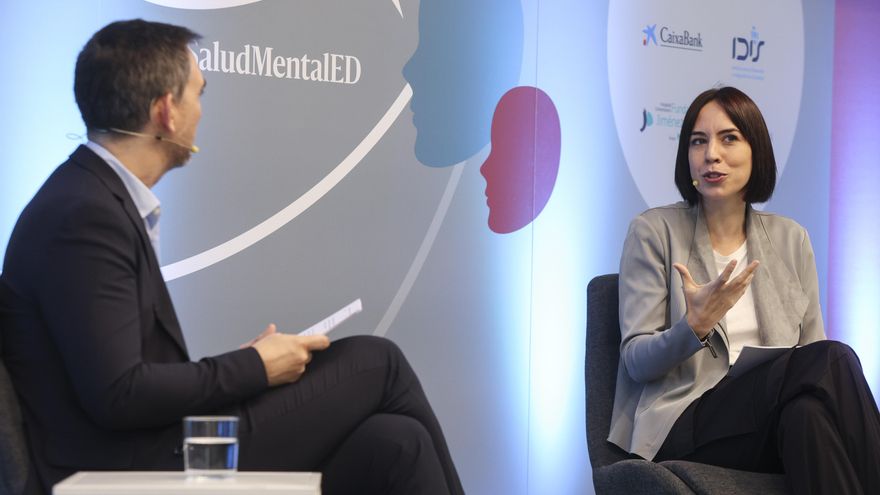 Diálogo entre Diana Morant, ministra de Ciencia e Innovación e Ignacio Escolar, director de elDiario.es.