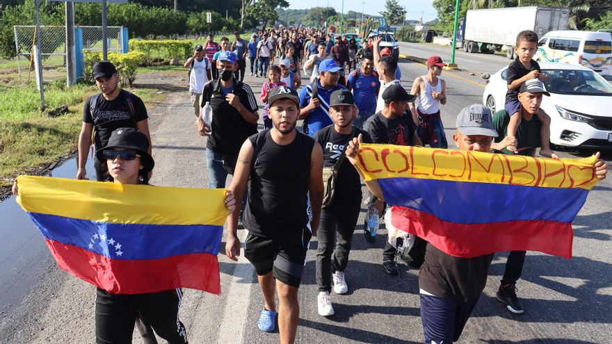 Sale una caravana con 1.000 migrantes del sur de México, la séptima de agosto