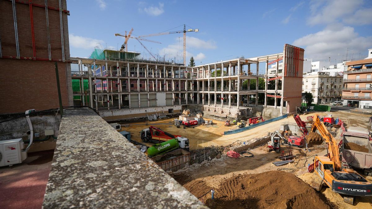 Estado de las obras el pasado mes de junio.