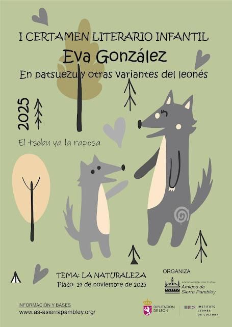 Cartel certamen literario 'Eva González'.