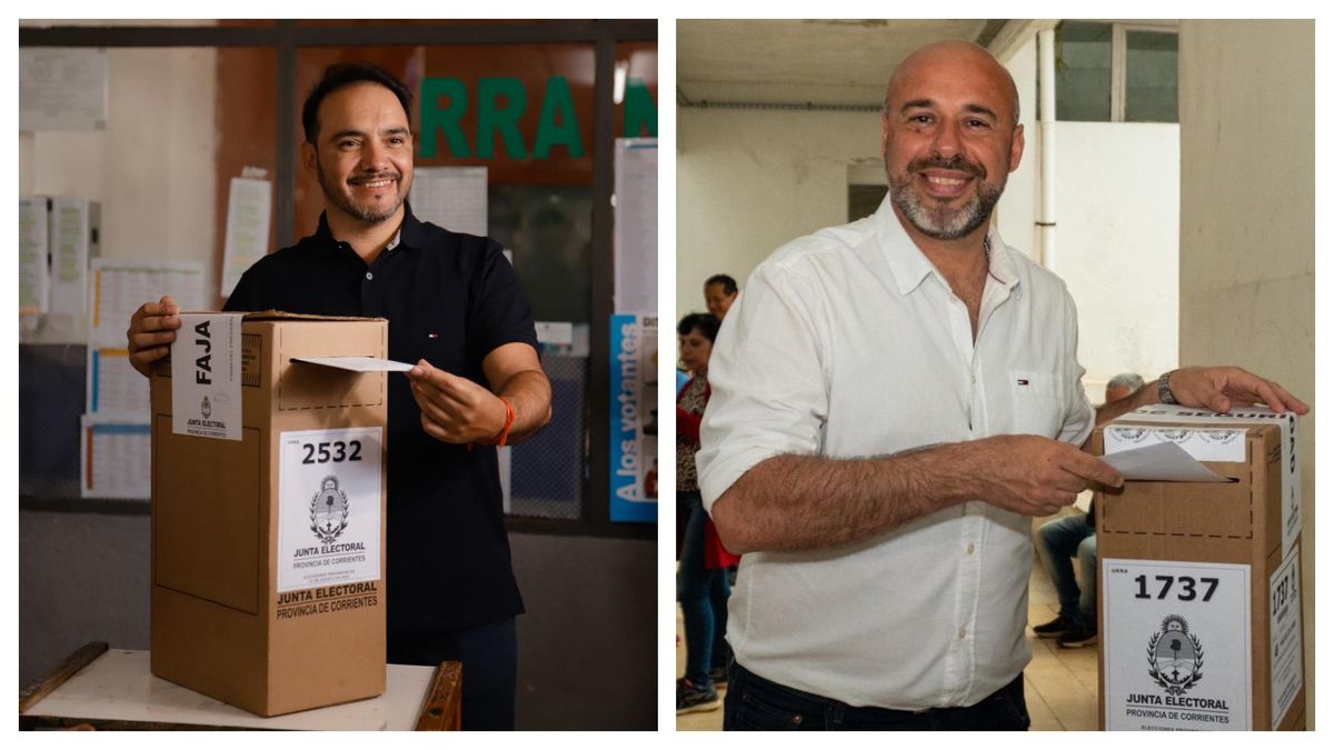 Juan Pablo Valdés, por el oficialismo, y Martín “Tincho” Ascúa, peronista. Entre ellos se define el próximo gobernador de Corrientes.