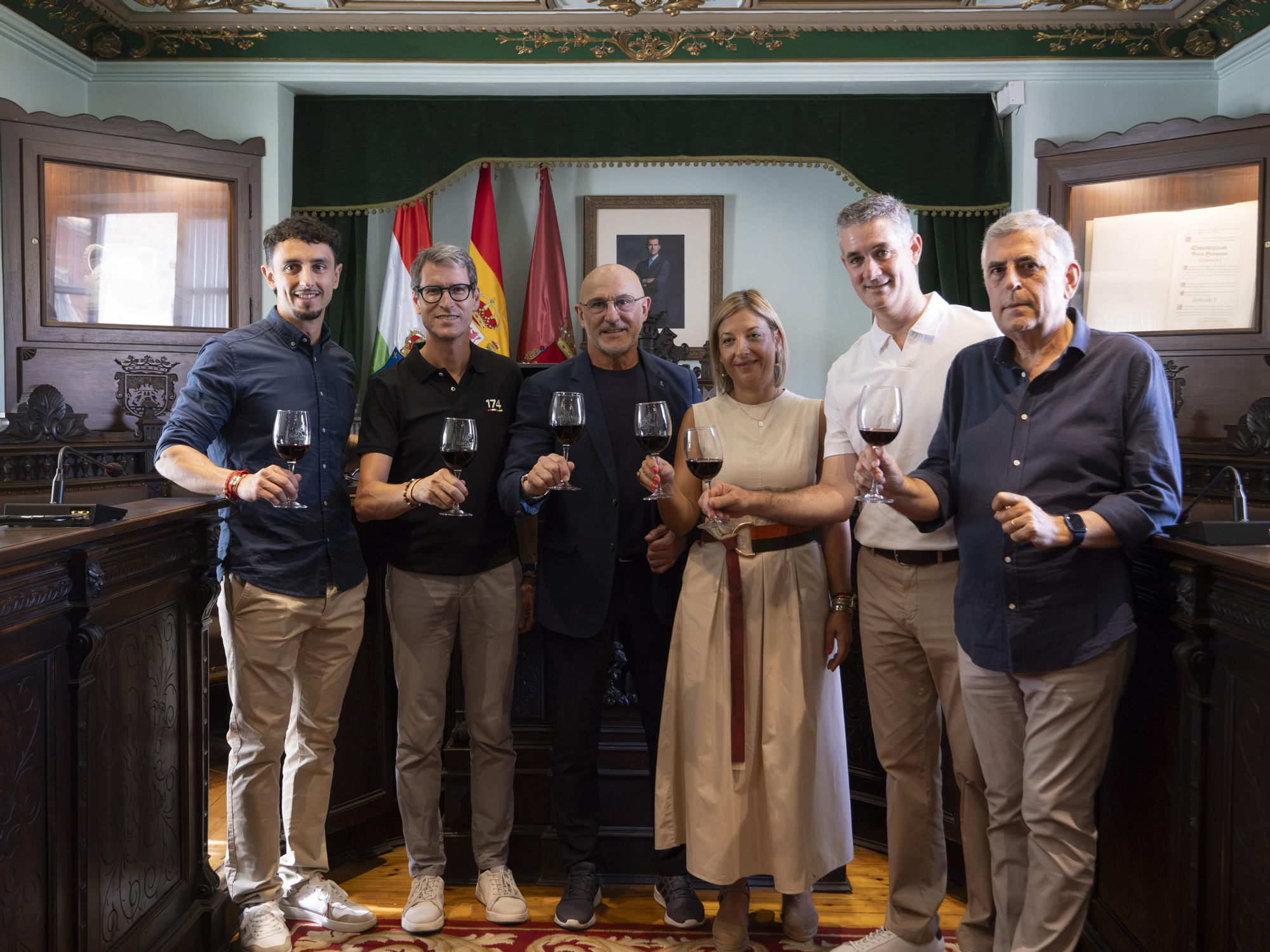 Homenaje al seleccionador Luis de la Fuente en Haro tras la victoria en el Mundial de fútbol