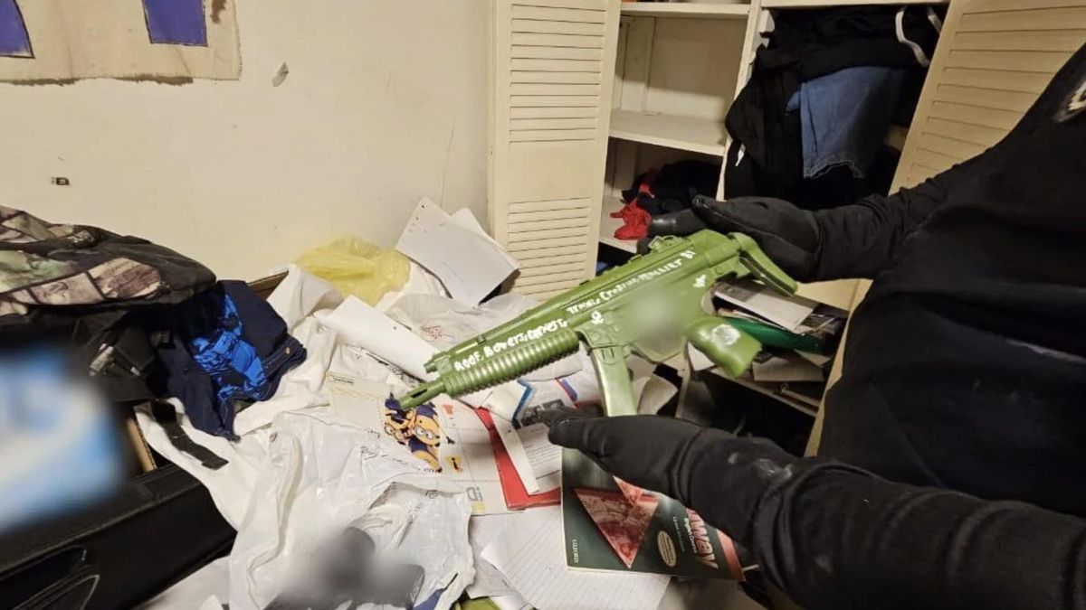 Material encontrado por la Policía tras allanar la vivienda