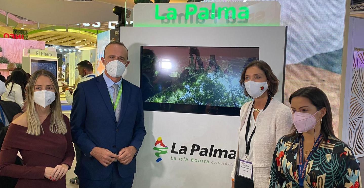 Stand de La Palma en la feria.