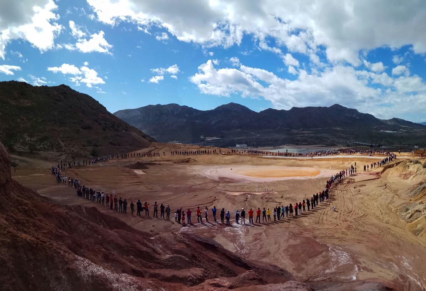Manifestación de la  Plataforma para la defensa y puesta en valor minas de Mazarrón / Dani Toledo
