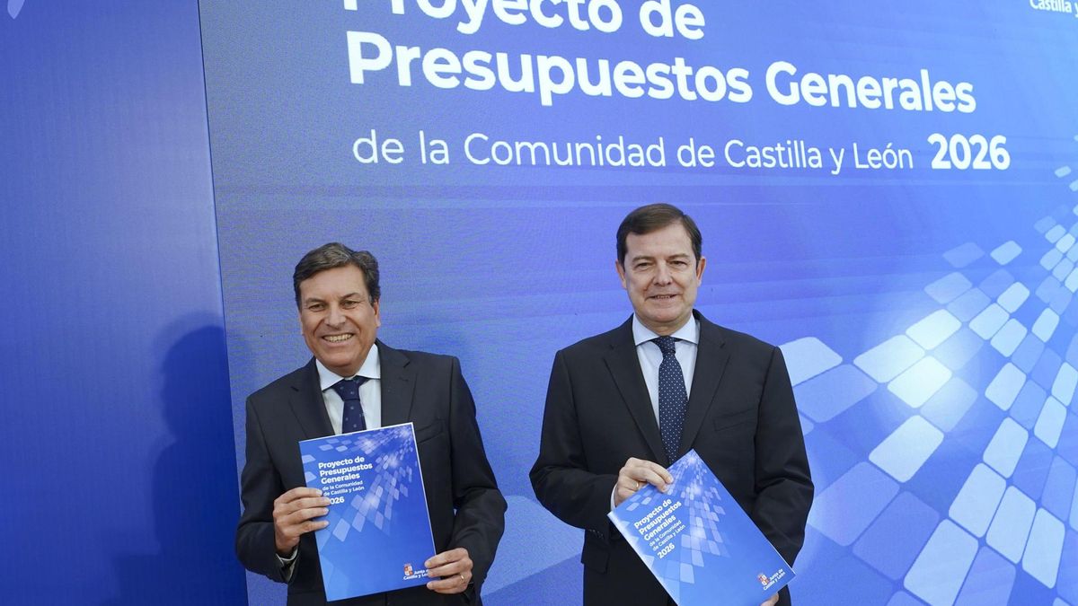 Carlos Fernández Carriedo,  y Alfonso Fernández Mañueco el pasado martes.